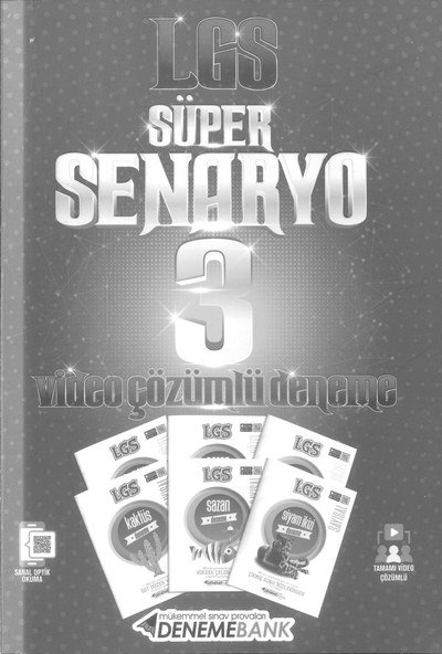 LGS SÜPER SENARYO 3 VİDEO ÇÖZÜMLÜ DENEME YKS Fotokopi