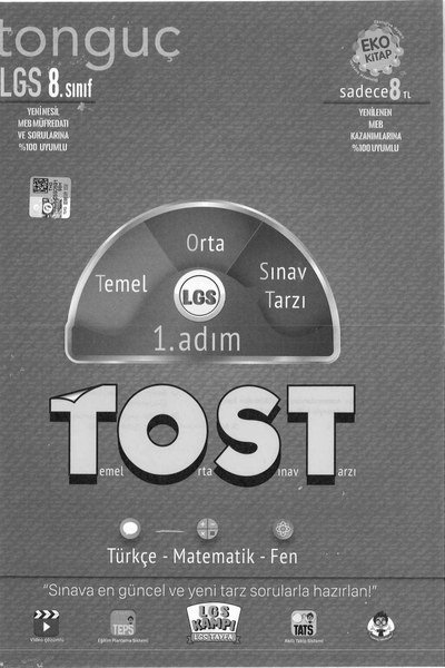LGS TOST 1. ADIM TEMEL ORTA SINAV TARZI YKS Fotokopi