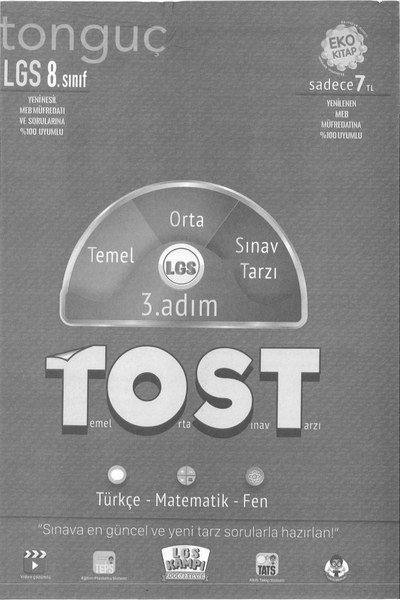 LGS TOST 3. ADIM TEMEL ORTA SINAV TARZI YKS Fotokopi