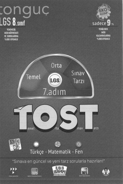 LGS TOST 7. ADIM TEMEL ORTA SINAV TARZI YKS Fotokopi