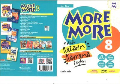 MORE MORE HAFTALIK KAZANIM KAVRAMA FÖYLERİ 34 HAFTA YKS Fotokopi