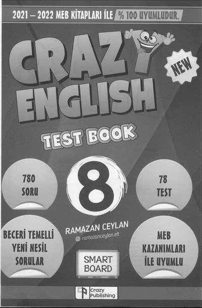 CRAZYI ENGLISH TEST BOOK YKS Fotokopi