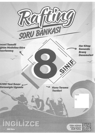 RAFTİNG SORU BANKASI İNGİLİZCE 350 SORU YKS Fotokopi