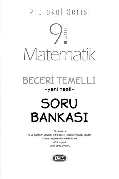 MATEMATİK BECERİ TEMELLİ YENİ NESİL SORU BANKASI YKS Fotokopi
