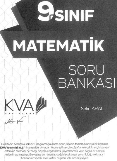 MATEMATİK SORU BANKASI YKS Fotokopi