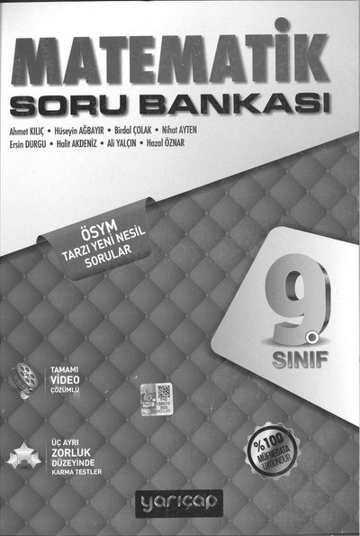 MATEMATİK SORU BANKASI YKS Fotokopi