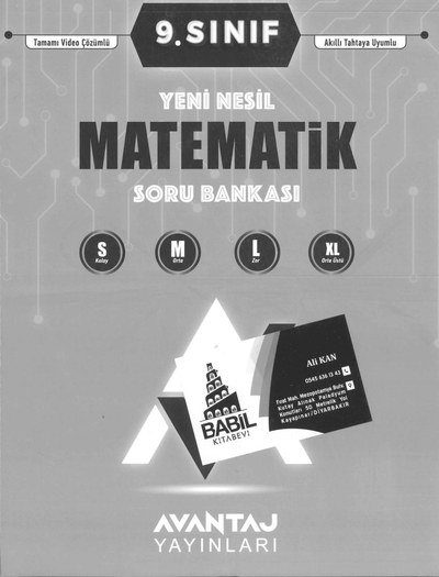 YENİ NESİL MATEMATİ KSORU BANKASI SMLXL YKS Fotokopi