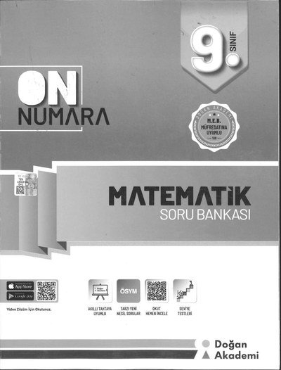 ON NUMARA MATEMATİK SORU BANKASI YKS Fotokopi