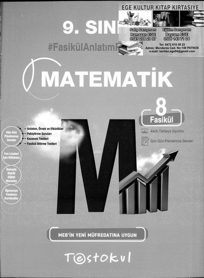 MATEMATİK 8 FASİKÜL YKS Fotokopi