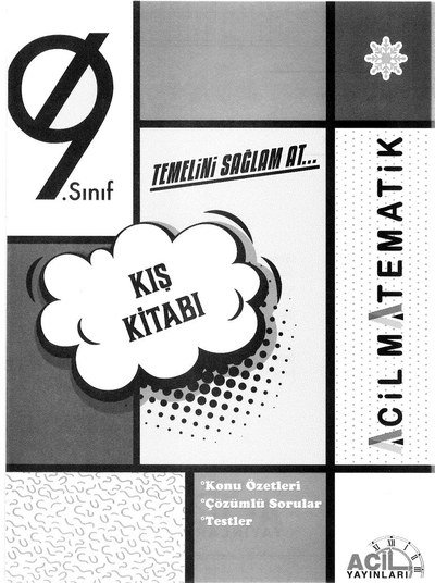 TEMELİNİ SAĞLAM AT KIŞ KİTABI ACİL MATEMATİK YKS Fotokopi