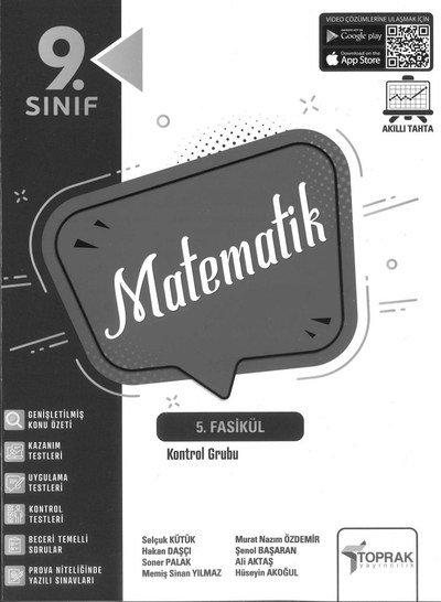 MATEMATİK 5. FASİKÜL KONTROL GRUBU YKS Fotokopi