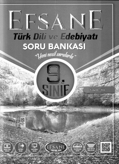 EFSANE TÜRK DİLİ VE EDEBİYATI SORU BANKASI YKS Fotokopi