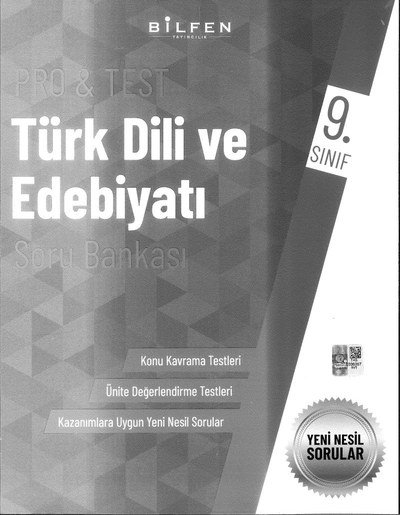 PRO & TEST TÜRK DİLİ VE EDEBİYATI SORU BANKASI YKS Fotokopi