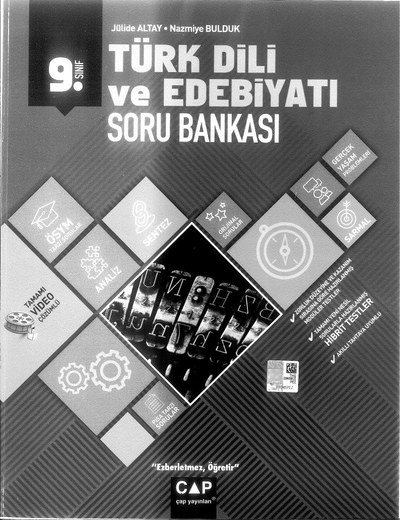 TÜRK DİLİ VE EDEBİYATI SORU BANKASI YKS Fotokopi