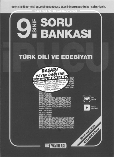 TÜRK DİLİ VE EDEBİYATI SORU BANKASI YKS Fotokopi