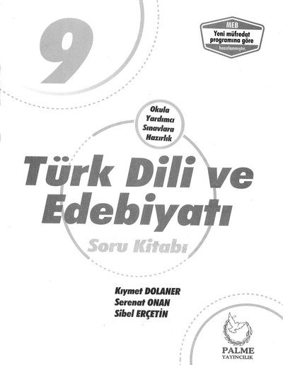 TÜRK DİLİ VE EDEBİYATI SORU KİTABI YKS Fotokopi
