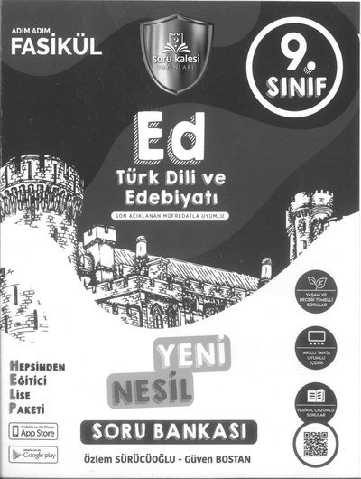 TÜRK DİLİ VE EDEBİYATI SON AÇIKLANAN MÜFREDATLA UYGUN YENİ NESİL SORU BANKASI YKS Fotokopi