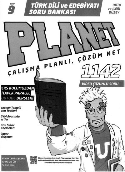 TÜRK DİLİ VE EDEBİYATI SORU BANKASI PLANET ÇALIŞMA PLANLI ÇÖZÜM NET YKS Fotokopi