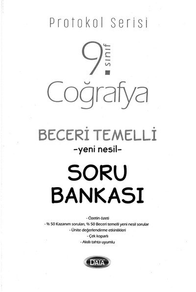 COĞRAFYA BECERİ TEMELLİ YENİ NESİL SORU BANKASI YKS Fotokopi