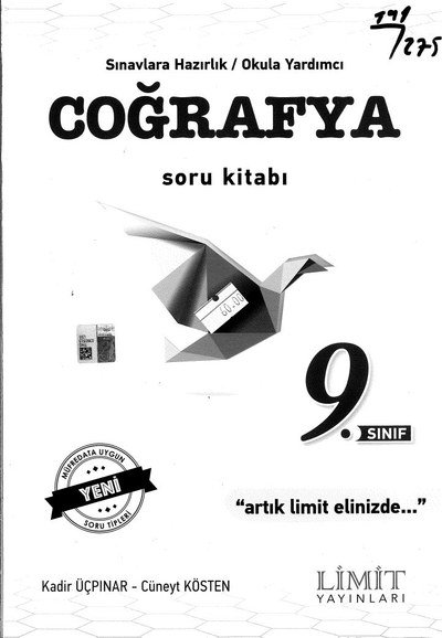 COĞRAFYA SORU KİTABI YENİ SORU TİPLERİ YKS Fotokopi