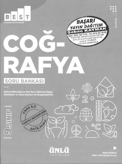 COĞRAFYA SORU BANKASI BEST YKS Fotokopi