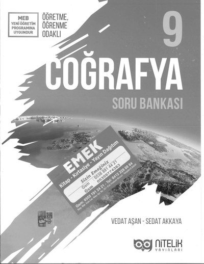 COĞRAFYA SORU BANKASI ÖĞRETME ÖĞRENME ODAKLI YKS Fotokopi