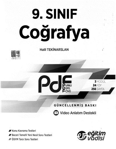 COĞRAFYA PLANLI DERS FÖYÜ YKS Fotokopi