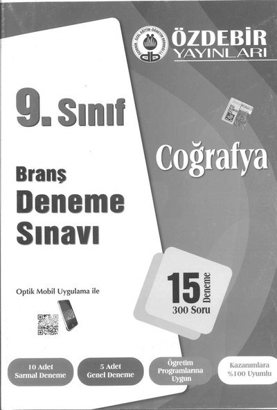 BRANŞ DENEME SINAVI COĞRAFYA 15 DENEME 300 SORU YKS Fotokopi