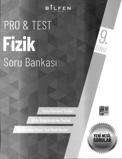 PRO & TEST FİZİK SORU BANKASI YENİ NESİL SORULAR YKS Fotokopi