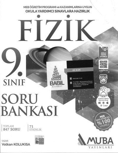 FİZİK SORU BANKASI YKS Fotokopi