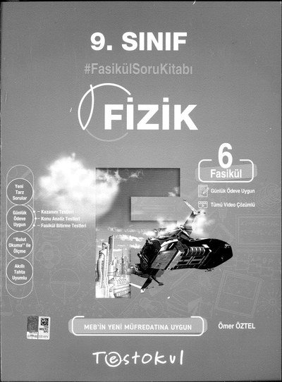 FİZİK FASİKÜL SORU KİTABI 6 FASİKÜL YKS Fotokopi