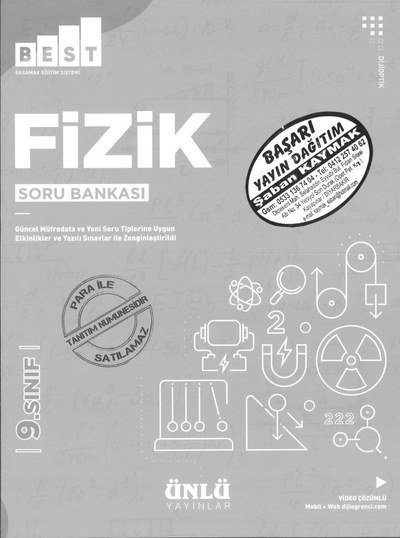 FİZİK SORU BANKASI BEST YKS Fotokopi