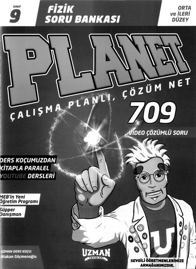 FİZİK SORU BANKASI PLANET ÇALIŞMA PLANLI ÇÖZÜM NET 709 SORU YKS Fotokopi