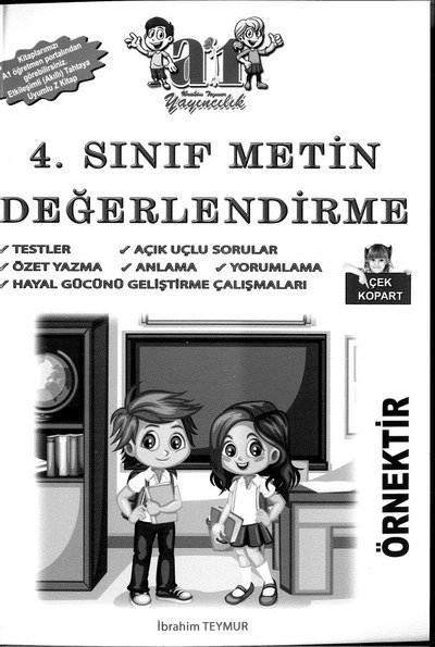 METİN DEĞERLENDİRME YKS Fotokopi