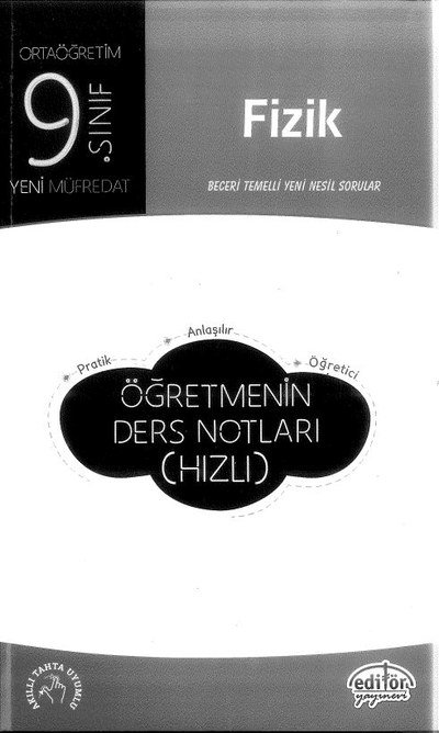 FİZİK ÖĞRETMENİN DERS NOTLARI (HIZLI) YKS Fotokopi