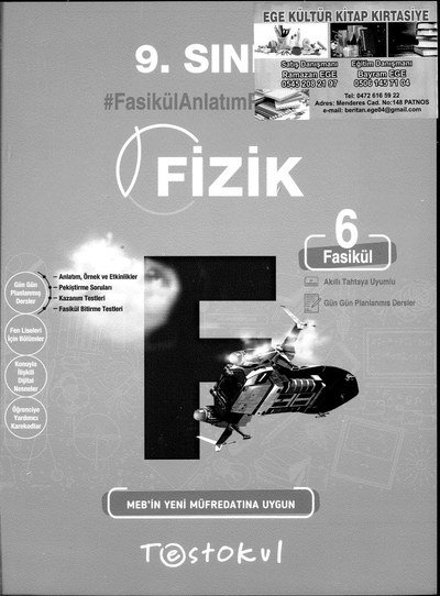 FİZİK FASİKÜL ANLATIM KİTABI YKS Fotokopi