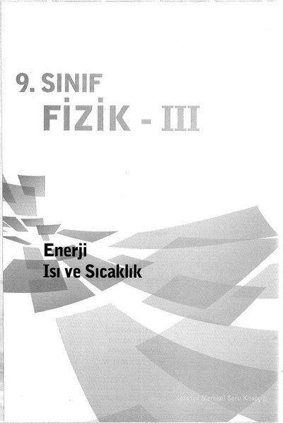 FİZİK 3 ENERJİ ISI VE SICAKLIK YKS Fotokopi