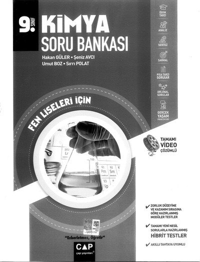 KİMYA SORU BANKASI FEN LİSELERİ İÇİN YKS Fotokopi