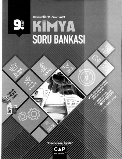 KİMYA SORU BANKASI YKS Fotokopi