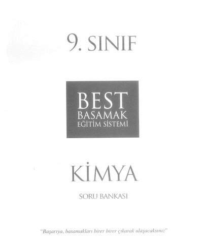 KİMYA SORU BANKASI YKS Fotokopi