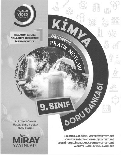 KİMYA ÖĞRETMENİN PRATİK NOTLARI SORU BANKASI YKS Fotokopi