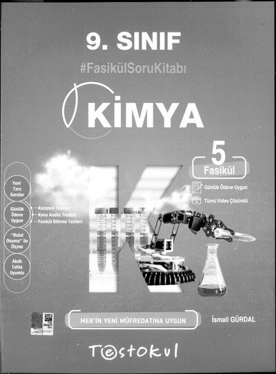 KİMYA FASİKÜL SORU KİTABI YKS Fotokopi