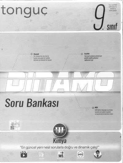 DİNAMO SORU BANKASI KİMYA YKS Fotokopi