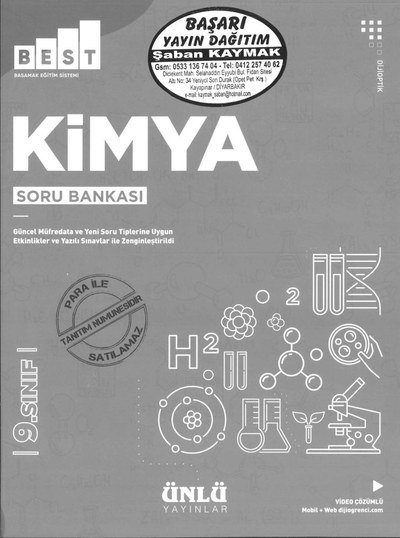 KİMYA SORU BANKASI YKS Fotokopi