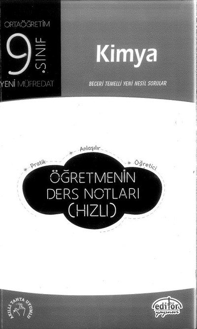 KİMYA BECERİ TEMELLİ YENİ NESİL SORULAR ÖĞRETMENİN DERS NOTLARI (HIZLI) YKS Fotokopi