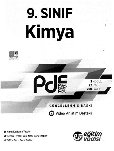 KİMYA PLANLI DERS FÖYÜ YKS Fotokopi