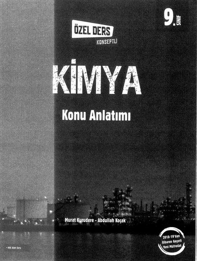 KİMYA KONU ANLATIMI ÖZEL DERS KONSEPTLİ YKS Fotokopi