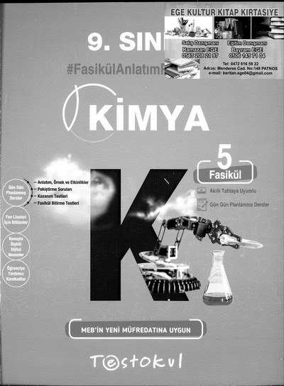 KİMYA FASİKÜL ANLATIM KİTABI YKS Fotokopi