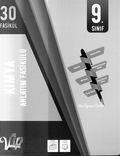 30 FASİKÜL KİMYA ANLATIM FASİKÜLÜ YKS Fotokopi
