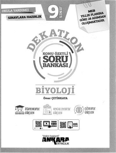 DEKATLON KONU ÖZETLİ SORU BANKASI BİYOLOJİ YKS Fotokopi